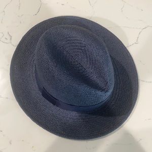 GAP navy straw fedora (M/L)